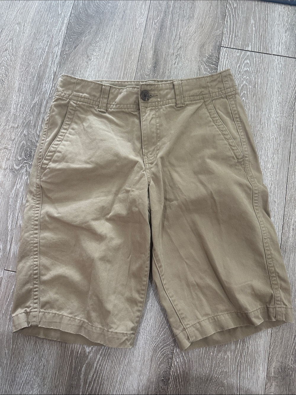 urban pipeline Men's Khaki Flat-Front Casual Shorts